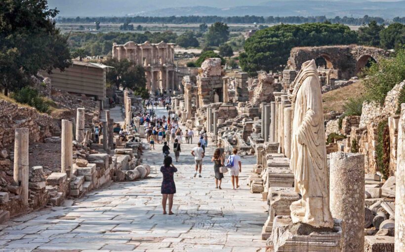 Ancient Greek city of Ephesus in Turkey