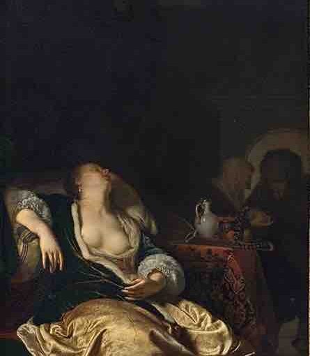 A sleeping courtesan by Frans van Meris